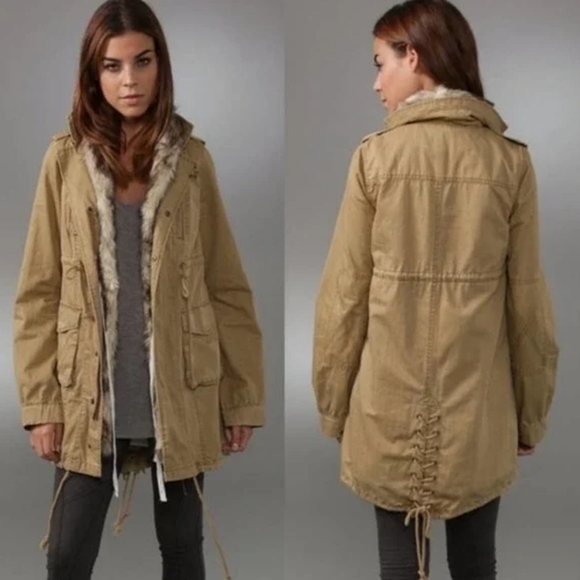 We the Free Faux Fur Trimmed Parka Utility Jacket - Picture 1 of 15